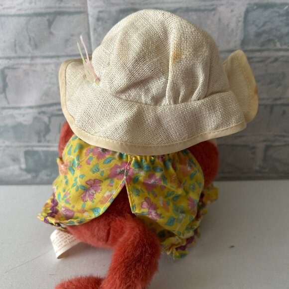 CREATIVE CONCEPTS MONKEY WITH FLOWERY DRESS STUFFED ANIMAL - Picture 2 of 4